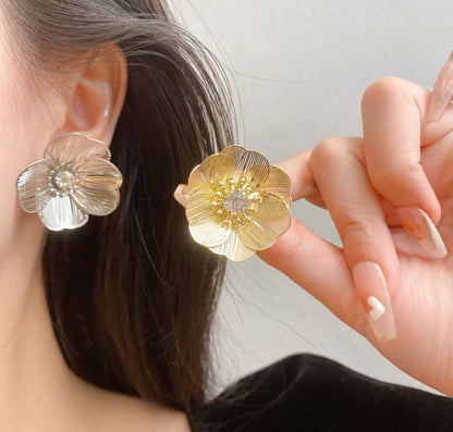 Flower Petal - Earrings, Elegant Affordable Jewelry by The Leather Jewel