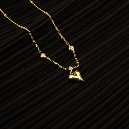 Heart drop 3 diamond - Anklet