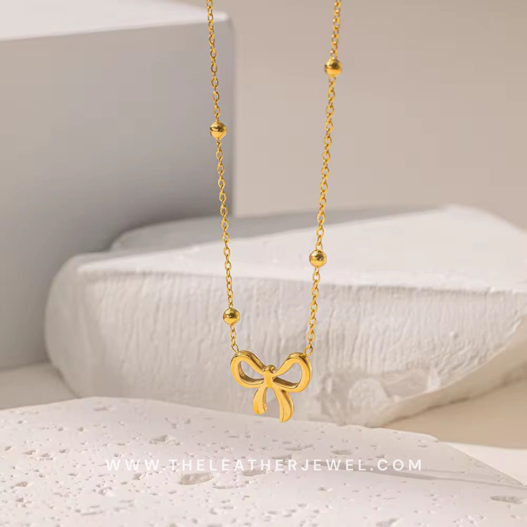 Golden Bow - Jewelry Set