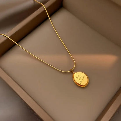 light luxury Initial Pendant - Necklace , Trendy Tarnish-Free Jewelry by The Leather Jewel