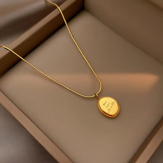 light luxury Initial Pendant - Necklace , Trendy Tarnish-Free Jewelry by The Leather Jewel