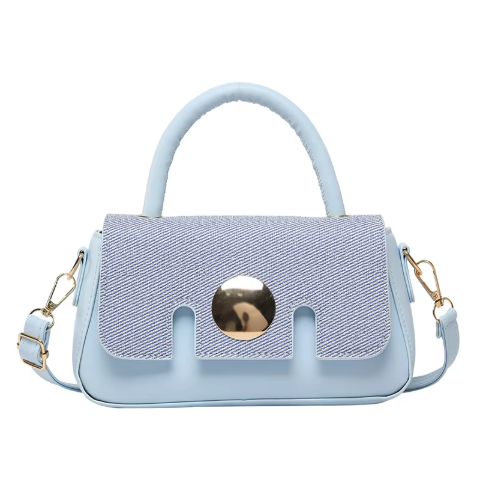 Mini Luxury Handbags Blue, Durable Everyday Bag by The Leather Jewel