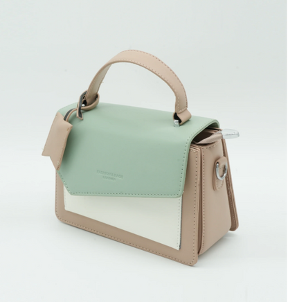 Multi-Tone Handbag Style 2, Trendy Ladies Handbag by The Leather Jewel