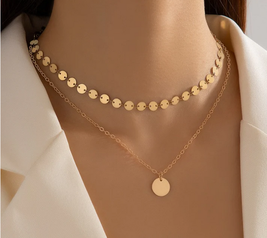 2 Layered Gold - Necklace