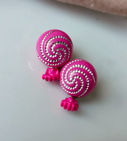 Patterned Studs - Earrings,Elegant Affordable Jewelry by The Leather Jewel
