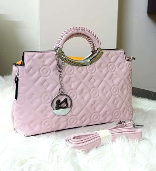 Pink Formal Hand Bag, Stylish Ladies Handbag by The Leather Jewel, Pakistan