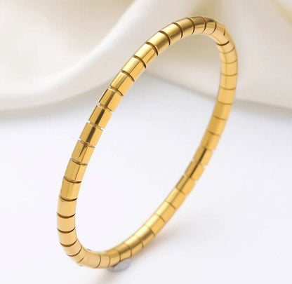 Plain Snake Bone Bangle - Bracelet