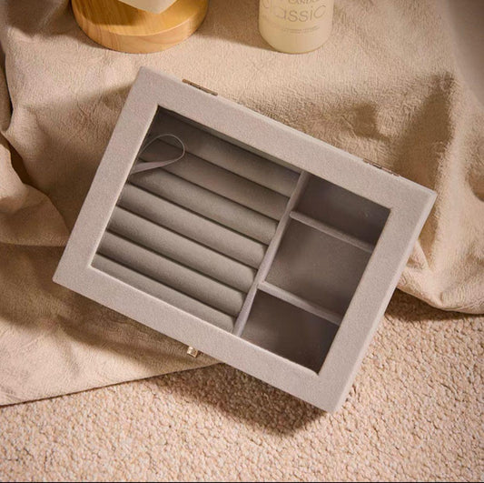 Portable Velvet Jewelry Box, Elegant, durable jewelry boxes by The Leather Jewel