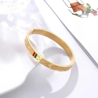 Red And Green Charm - Bracelet, Stylish Everyday Jewelry by The Leather Jewel