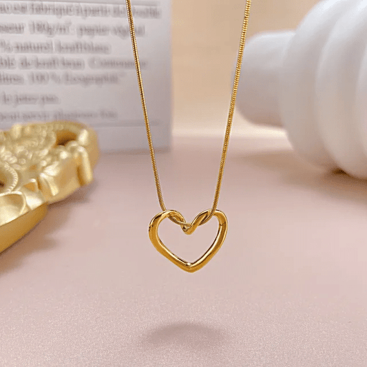 Golden Heart - Necklace