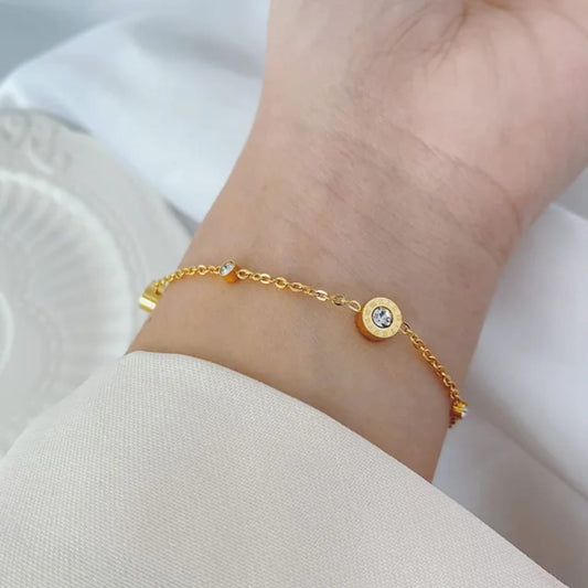 Roman Light Luxury Chain - Bracelet, Elegant Affordable Jewelry by The Leather Jewel