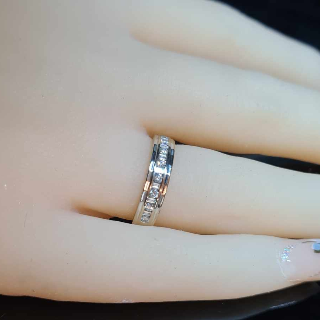 semi eternity band ring, Stylish Affordable Jewelry by The Leather Jewel