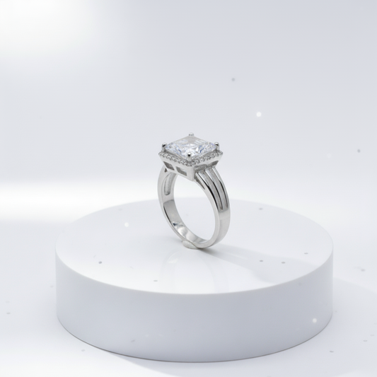 Sizzling Single Stone Gold - Ring, Stylish Affordable Jewelry by The Leather Jewel