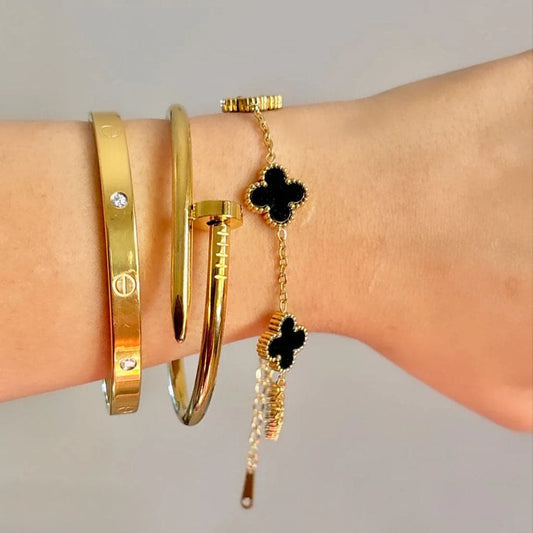 Stainless Steel Luxury Stack Set- Bracelet