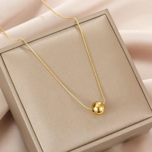 Steel Ball Pendant - Necklace