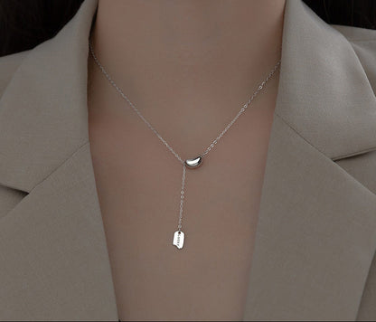 Sterling Silver Lucky Bean - Necklace. Tarnish-Free Jewelry by The Leather Jewel