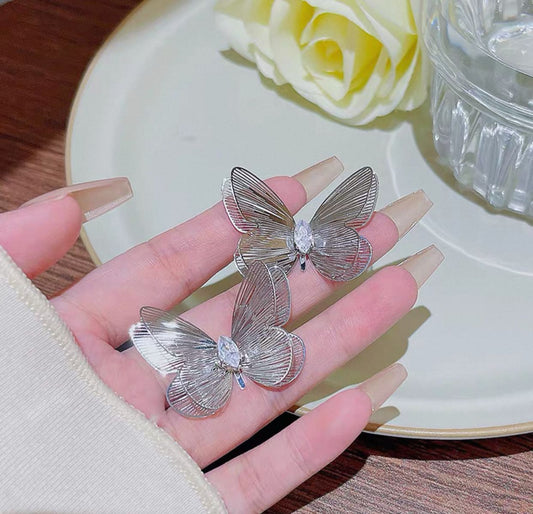 Stylish Butterfly - Earrings, Elegant Affordable Jewelry by The Leather Jewel