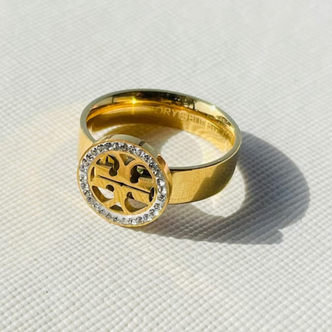 Tory Burch Ring , Elegant Tarnish-Free Ring for Women by The Leather Jewel