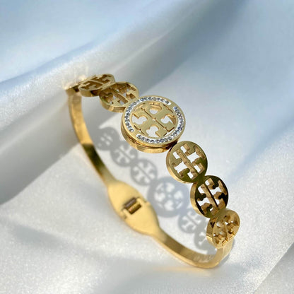 Tory Burch Handcuff - Bracelet, Tarnish-Free Jewelry by The Leather Jewel, Pakistan