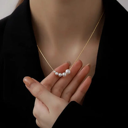 Trendy Faux Pearl - Necklace, Elegant Jewelry for Women by The Leather Jewel