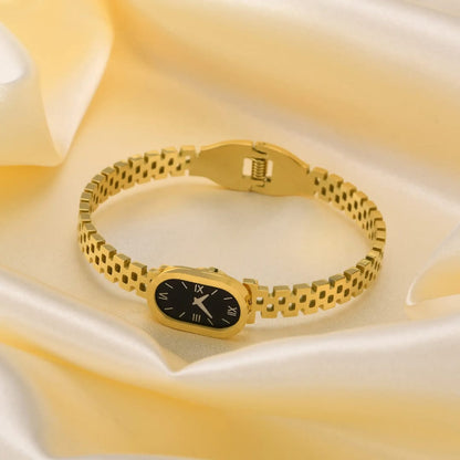 Watch Texture Gold Plated Handcuff
