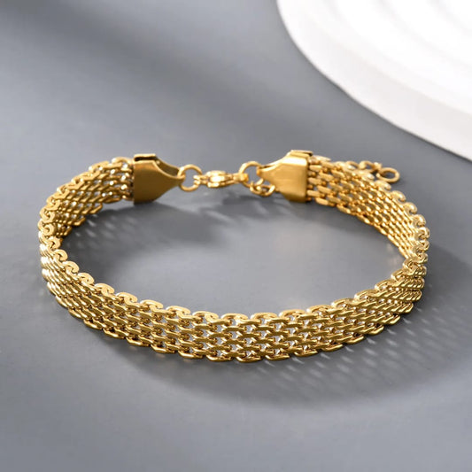 Watch Belt Stacking - Bracelet, Durable tarnish-free bracelet by The Leather Jewel.